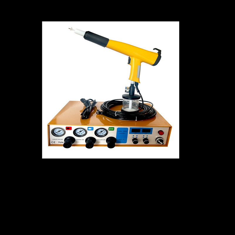 Comoda tazza portatile in polvere usata in polvere elettrostatica Spray pistola dipinto di vetro Industrie in polvere Macchina in polvere